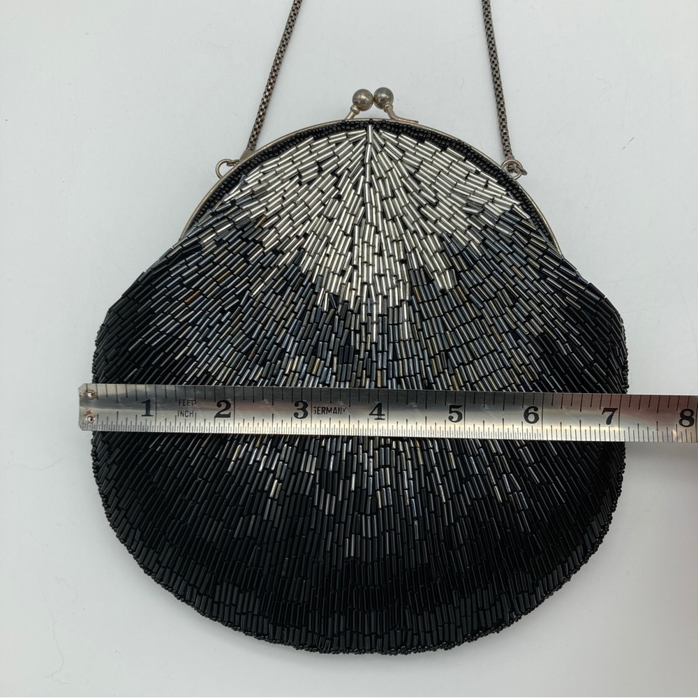 Vintage La Regale Beaded Evening Shoulder Bag with Chain Strap - Picture 6 of 7